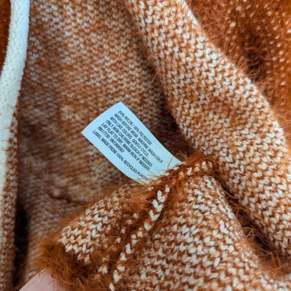 Cozy Rust  Brown Fuzzy Baby  Deer Jacket 18 M - Picture 2 of 6